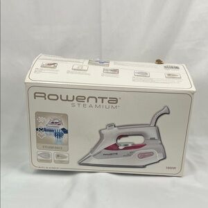 Rowenta - Iron - Steam - Red and White - NWOT - Vintage